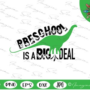 Big Deal SVG, PreK SVG, Preschool SVG, mijn eerste dag SVG, elementaire SVG, 1e dag SVG, terug naar school SVG, (jpg, eps, dxf, SVG, SVG)