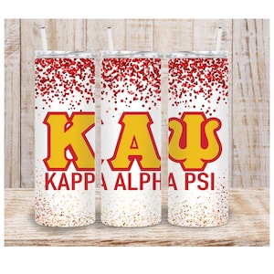 20 oz skinny tumbler straight, Kappa Alpha Psi svg, KAP cup wrap, KAP tumbler Svg, KAP tumbler pattern, template 20oz skinny straight