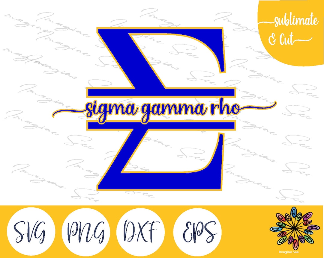 Sigma Gamma Rho Sorority Svg, Monogram Svg, Greek Letters PNG, Greek ...