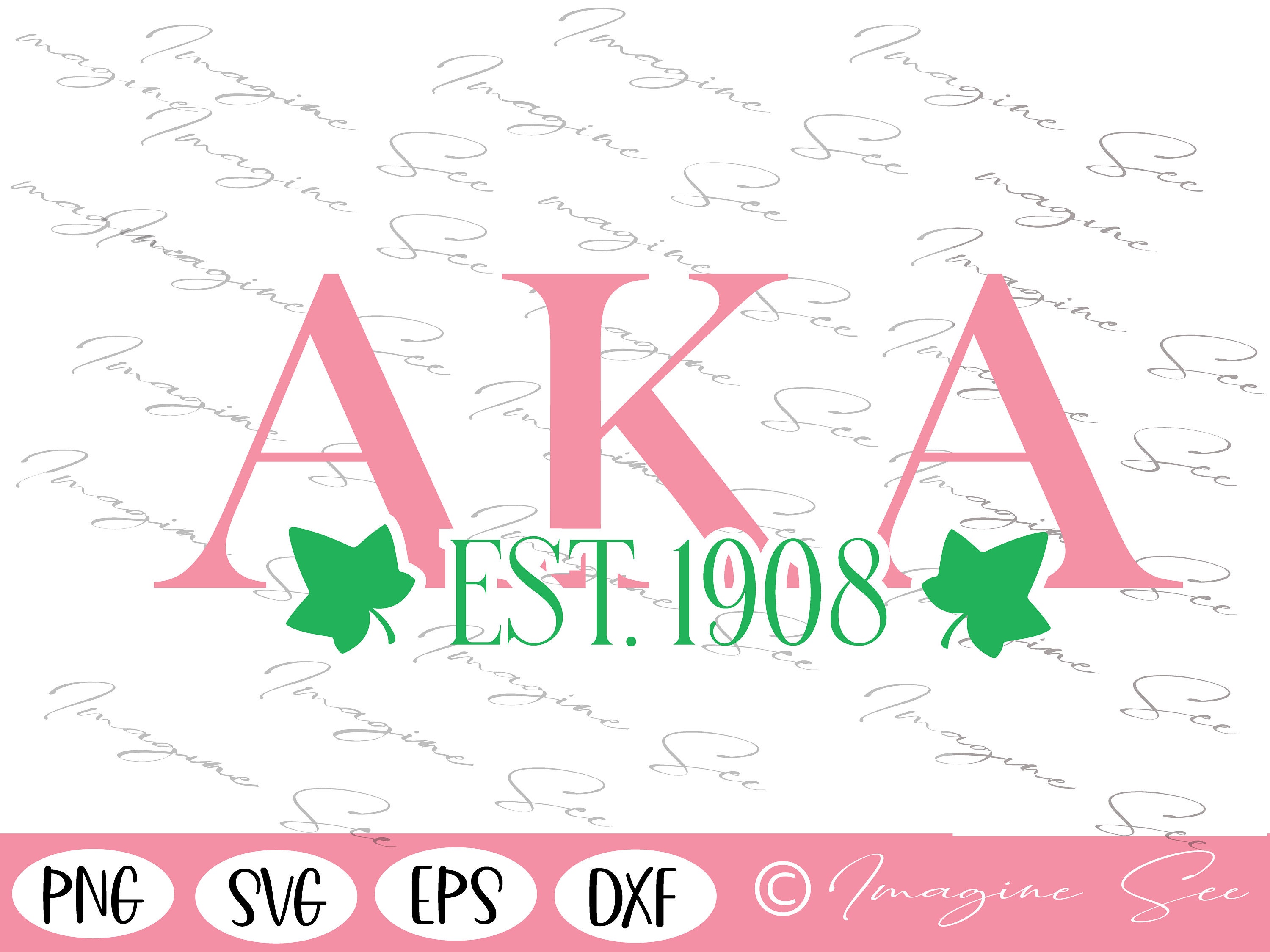 AKA Ivy Svg Alpha Kappa Alpha Sorority Svg Greek Letters - Etsy