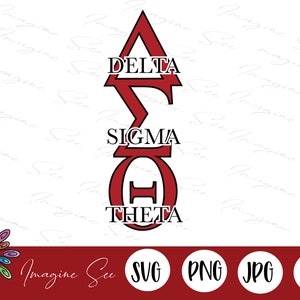 Stacked Delta Sigma Theta Sorority svg, Greek Letters PNG, Split Greek Svg,  Digital Download for Cricut + Silhouette (svg, dxf, png, eps)