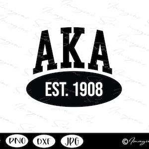 AKA svg, Alpha Kappa Alpha Sorority svg, Greek Letters PNG, Greek Svg,  Digital Download for Cricut + Silhouette (svg, dxf, png, jpg)