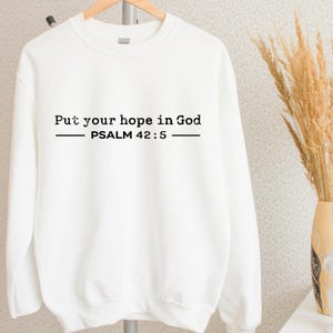 Put your faith in God svg,Faith svg, Christian Shirt svg, Bible Verse svg, Scripture svg, Psalm 42:5 Svg,  (dxf, svg, jpg, png)