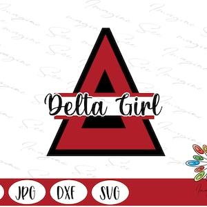 DST svg, Delta Sigma Theta Sorority svg, DST sorority svg, Grote Griekse Letters SVG, Digitale Cricut + Silhouet (svg, dxf, png, jpg)
