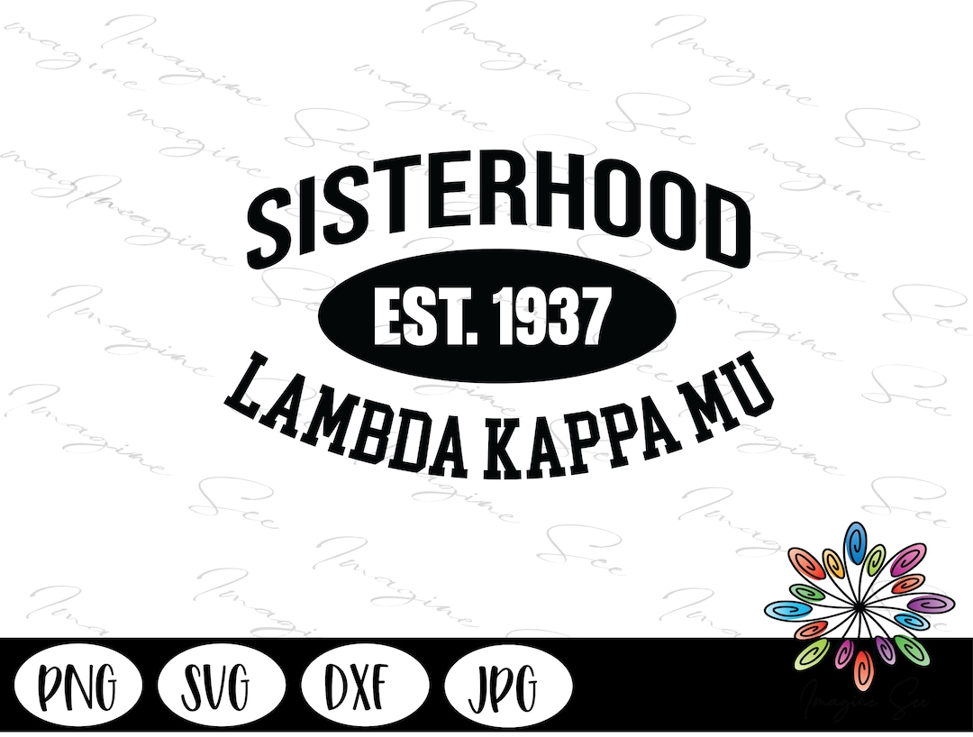 LKM Svg, Lambda Kappa Mu Sorority Svg, Greek Letters PNG, Greek Svg