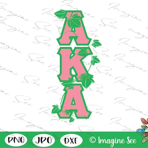 AKA Svg, Alpha Kappa Alpha Sorority Svg, Large Greek Letters PNG, Greek ...