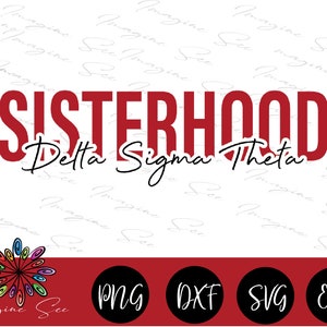 DST svg, Delta Sigma Theta Sorority svg, DST sisterhood svg, Greek Letters SVG,  Digital Cricut + Silhouette (svg, dxf, png, eps)