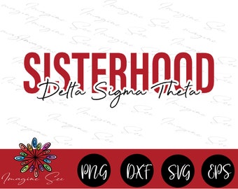 DST svg, Delta Sigma Theta Sorority svg, DST sisterhood svg, Greek Letters SVG,  Digital Cricut + Silhouette (svg, dxf, png, eps)