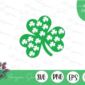 Irish Blessing Svg, St Patrick's Day SVG, Love Shamrock SVG, Lucky SVG, Digital Download for Cricut, Silhouette (includes svg/png/eps/dxf)