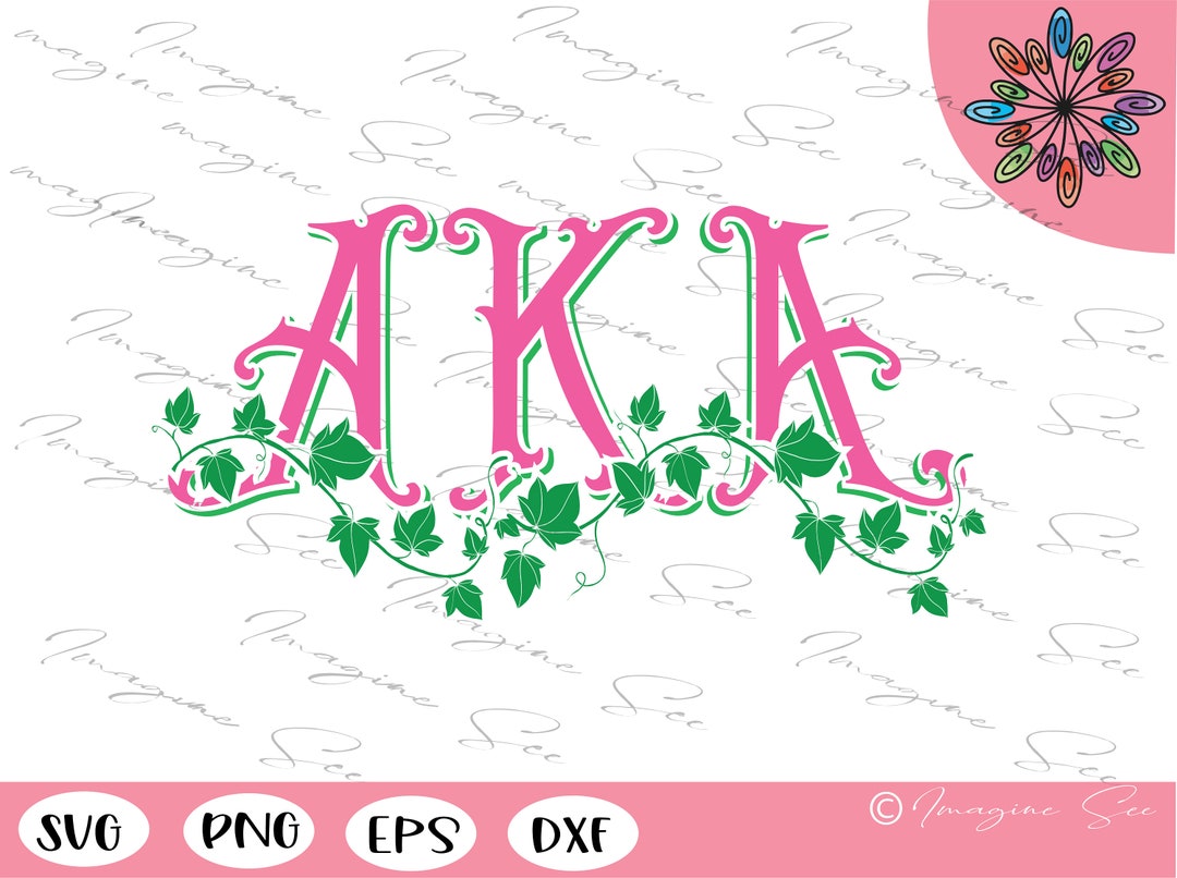 AKA Svg Alpha Kappa Alpha Sorority Svg Greek Letters PNG Etsy