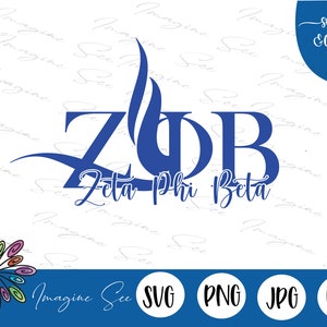 Zeta Phi Beta Sorority svg, Greek Letters PNG, Greek Svg,  Digital Download for Cricut + Silhouette (svg, dxf, png, jpg)