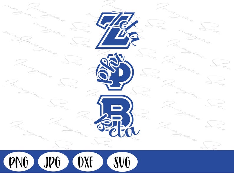Zeta Phi Beta SVG: Greek Letters PNG, Cricut & Silhouette (digital ...