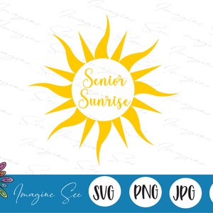 Sunset svg, Class of 2022 svg, Graduation Png, Grad 2022 svg,  Sunrise svg, Senior png, Sun png, High School png, Silhouette + Cricut Files