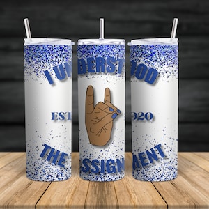 Zeta Phi Beta Tumbler Template: 20oz Skinny Straight (PNG, JPG)