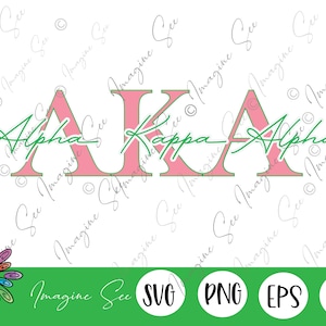 AKA svg, Alpha Kappa Alpha Sorority svg, griechische Buchstaben PNG, griechische svg, Digitaler Download für Cricut + Silhouette (svg, dxf, png, jpg)