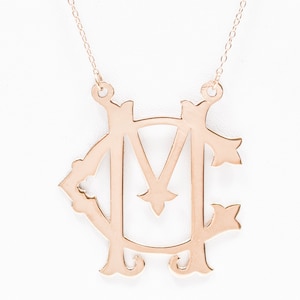 Vintage Interlocking Monogram Necklace