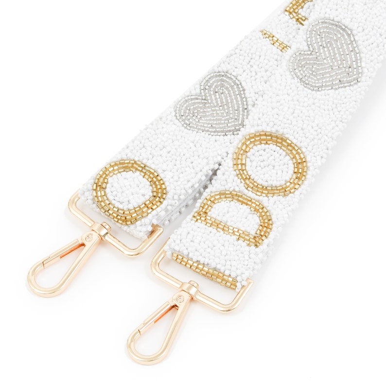 Custom Beaded I DO Purse Strap - Thumbnail 4