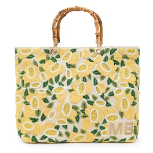 Bamboo Tote – Amalfi Monogram
