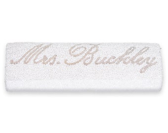 Half Barrel Custom Beaded Wedding Day Clutch – Large