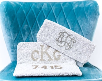 Foldover Custom Beaded Wedding Day Clutch