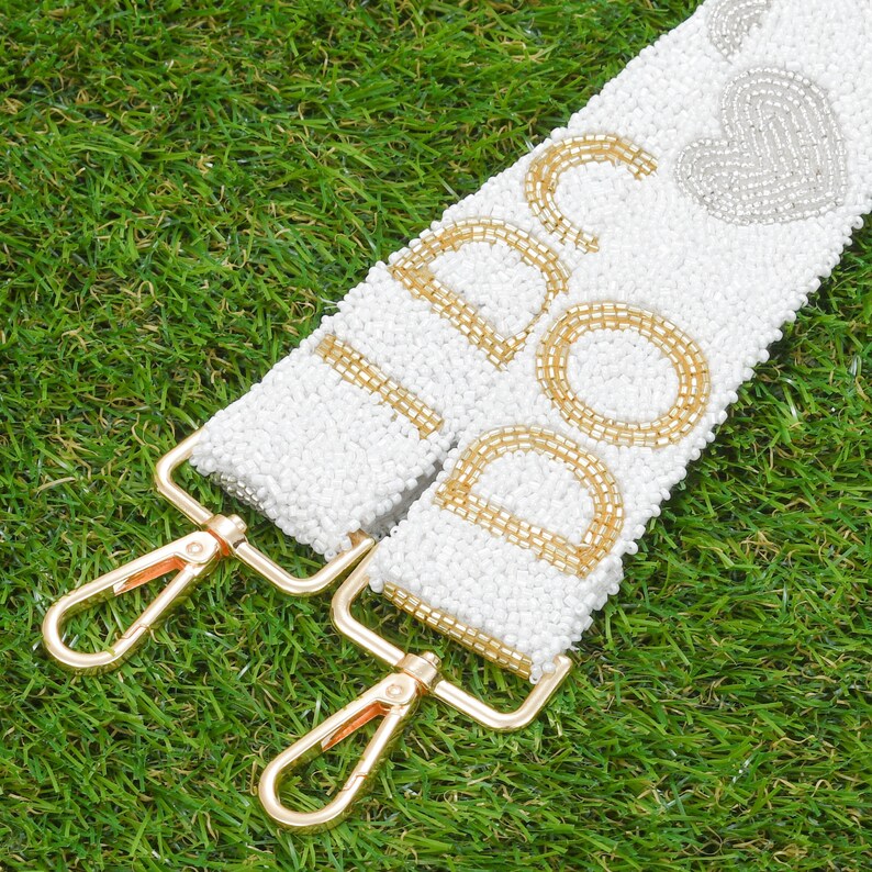 Custom Beaded I DO Purse Strap Etsy