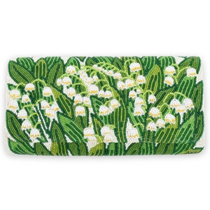 Half Barrel Beaded Monogram Clutch – Lilly of the Valley