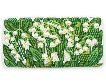 Halbfass Monogramm Clutch – Lilly of the Valley