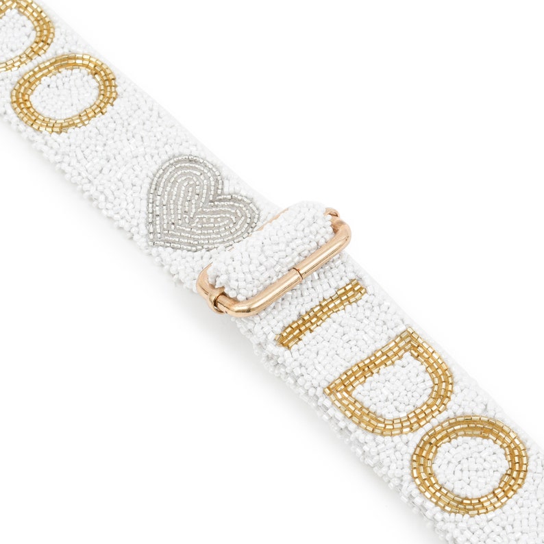 Custom Beaded I DO Purse Strap - Thumbnail 3