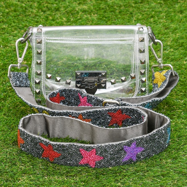 Custom Beaded Starry Starry Purse Strap – You Choose the Colors