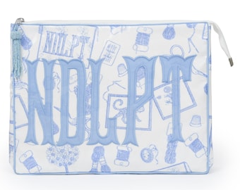 NDLPT Toile Monogrammed Project Case