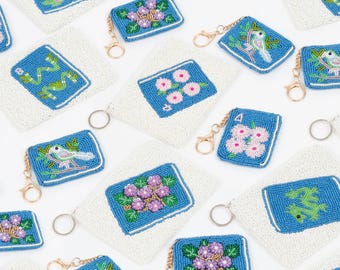 Mahjong Zippered Coin Purse