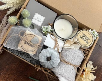 Fall Gift Box, Fall Spa Gift, Boo Box Gift, Fall Gift Basket, Thank You Gift for Friend, Gift for Her, Comfort Gift Box, Fall Birthday Gift