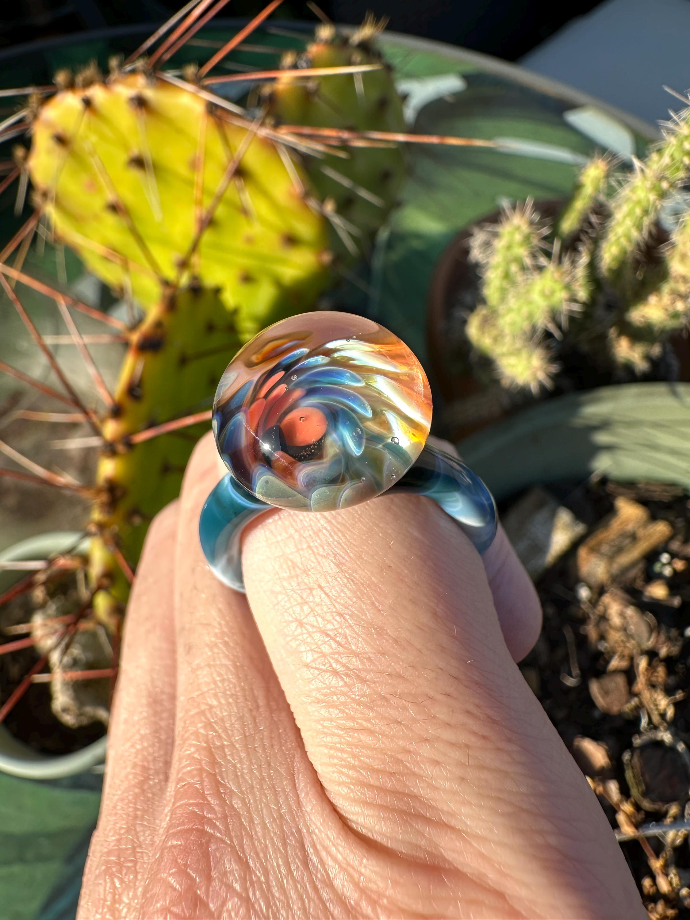 Hand Blown Glass Ring