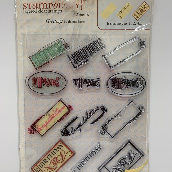 Clear Block Stamps Etsy