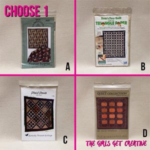 Patterns Set B - Autumn Quilt Patterns - Pinwheel Surprise - Bear Paws Triangle Paper - Plaid Paws - Pieced Pumpkins - Quilt Patterns