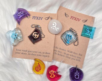 FFXIV Soul Crystal, Single Job Stone Charm, Keepsake  FF14
