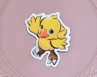 FFXIV Sticker - Naked Alpha, Chocobo FF14