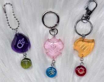 FFXIV Dual Soul Crystals, Job Stone + Guardian Deity Charm, Keepsake FF14