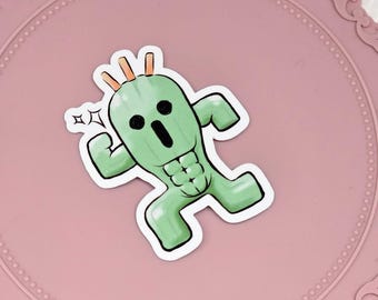 FFXIV Sticker - Flexing Cactaur FF14