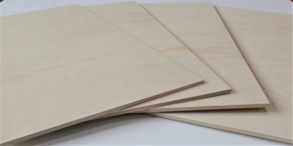 Sheet Stock, Russian Birch Plywood, 12 x 20 x 1/8