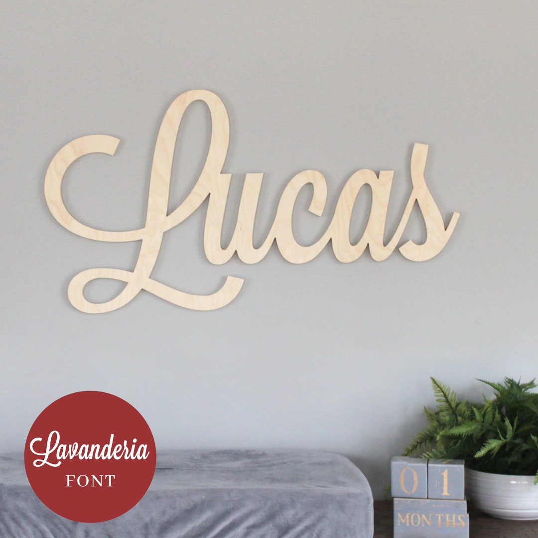 Custom Wooden Name Sign Nursery Name Sign Wooden Letter Name Office