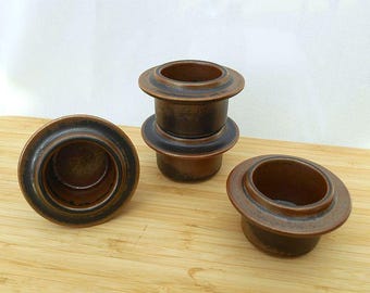 eggcups set of 4 / Arabia RUSKA / Scandinavian design / Ulla Procopé / Finland / from 1961