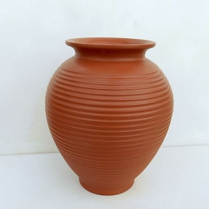 Klinker vase 15.8 cm / Ilkra Edelkeramik 116 15 / West Germany / Ransbach - Baumbach / 1950s