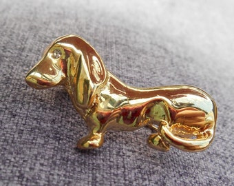 Broche Vintage En Métal Doré Motif Tigre - Signée BALABOOSTE - Occasion
