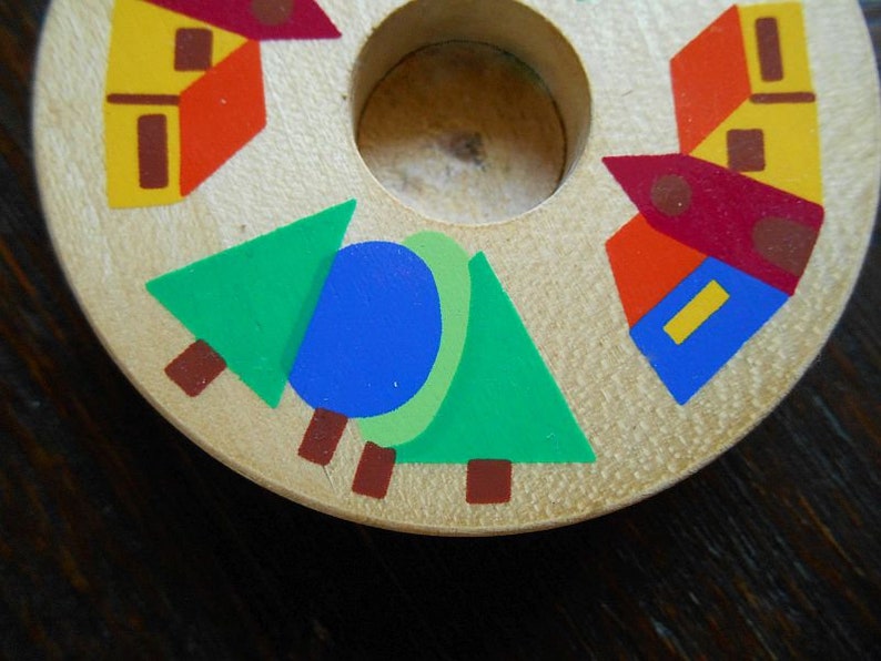 Wooden Birthday Candle Holder / W. Germany / 1980s Etsy