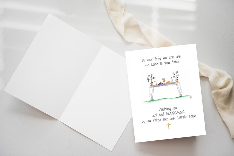 Printable RCIA Card, Digital OCIA Card, Faith Journey Card, Baptism ...