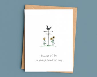 Father Encouragement Card/Card For Dad/Rustic Father's Day Card/Sentimental Father Card/Meaningful Card For Him
