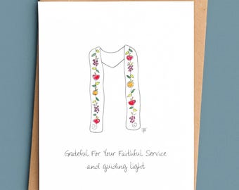 Priest Thank You Card/Catholic Thank You Card/Religious Appreciation Card