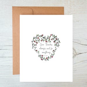 Danke immer und für alles, Epheser 5,20, druckbare Dankeschön-Notiz, religiöse Dankeschönnotizen, handgezeichnet, Umschlagvorlage