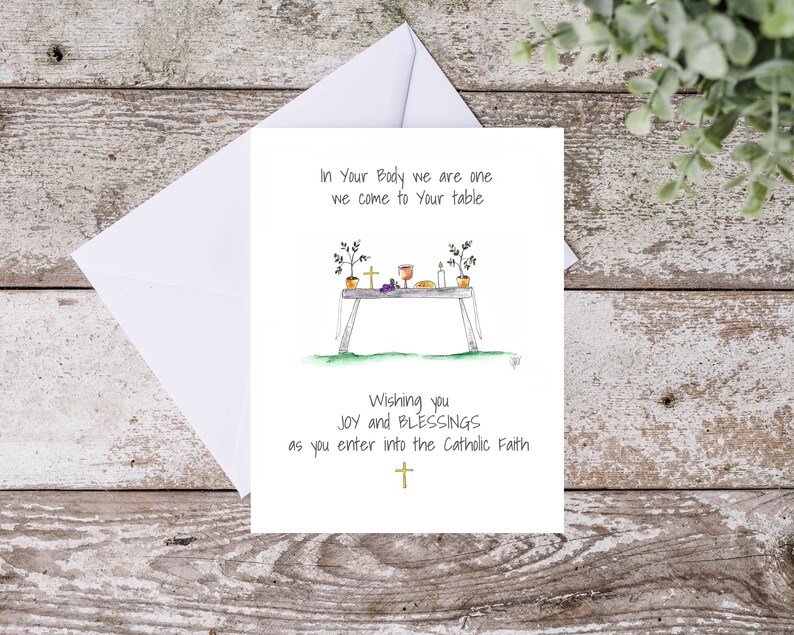 Printable RCIA Card, Digital OCIA Card, Faith Journey Card, Baptism ...